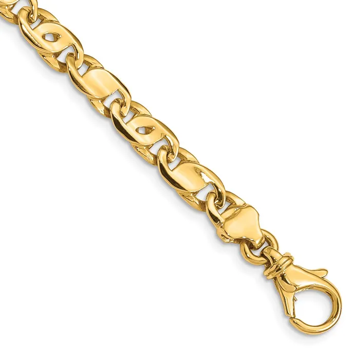 Bracelets MDS Solid 14K Yellow Gold 580mm Polished Fancy Link Bracelet Bracelets MDS Solid 14K Yellow Gold 580mm Polished Fancy Link Bracelet