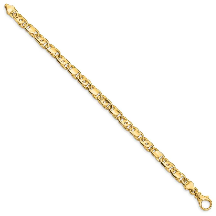 Bracelets MDS Solid 14K Yellow Gold 580mm Polished Fancy Link Bracelet Bracelets MDS Solid 14K Yellow Gold 580mm Polished Fancy Link Bracelet