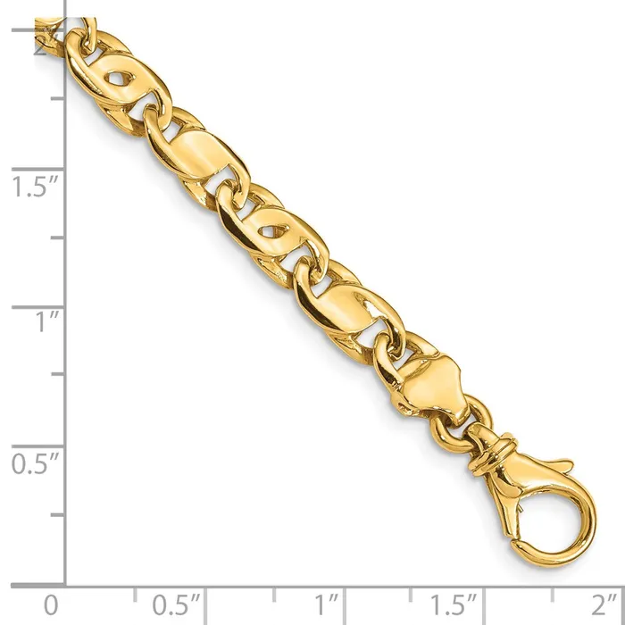 Bracelets MDS Solid 14K Yellow Gold 580mm Polished Fancy Link Bracelet Bracelets MDS Solid 14K Yellow Gold 580mm Polished Fancy Link Bracelet