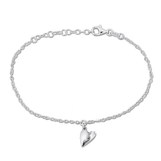 Bracelets Original Amour Heart Charm Bracelet in Sterling Silver 7 in JMS always Bracelets Original Amour Heart Charm Bracelet in Sterling Silver 7 in JMS always