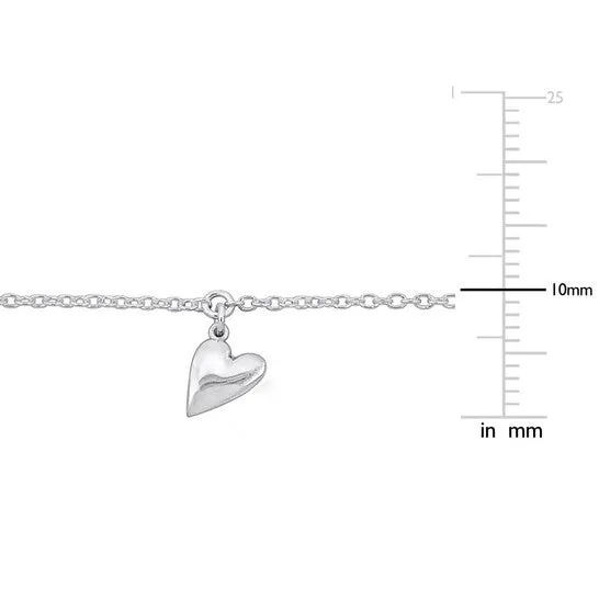 Bracelets Original Amour Heart Charm Bracelet in Sterling Silver 7 in JMS always