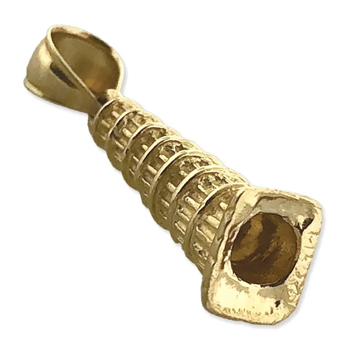 Charm Necklaces Goldia 14K Gold 3D Leaning Tower of Pisa Italy Charm