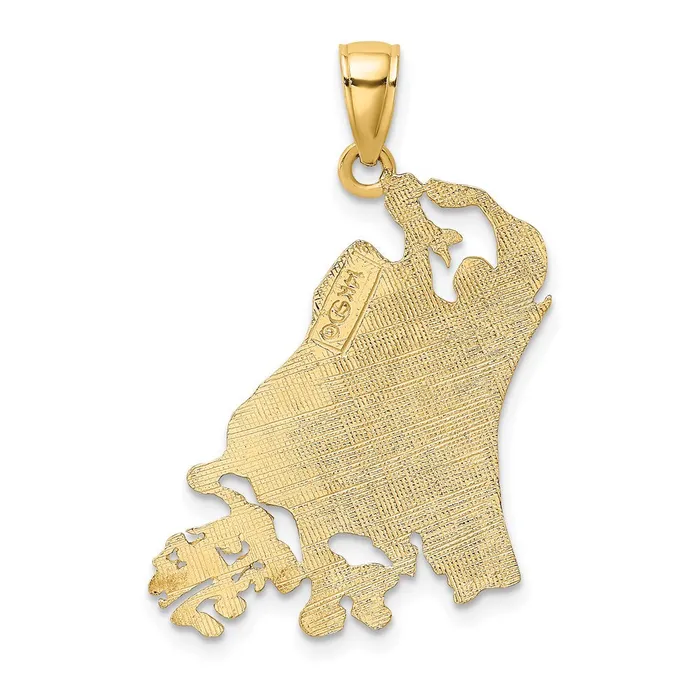 Charm Necklaces Goldia 14k Yellow Gold Cut Out MARCO ISLAND Charm