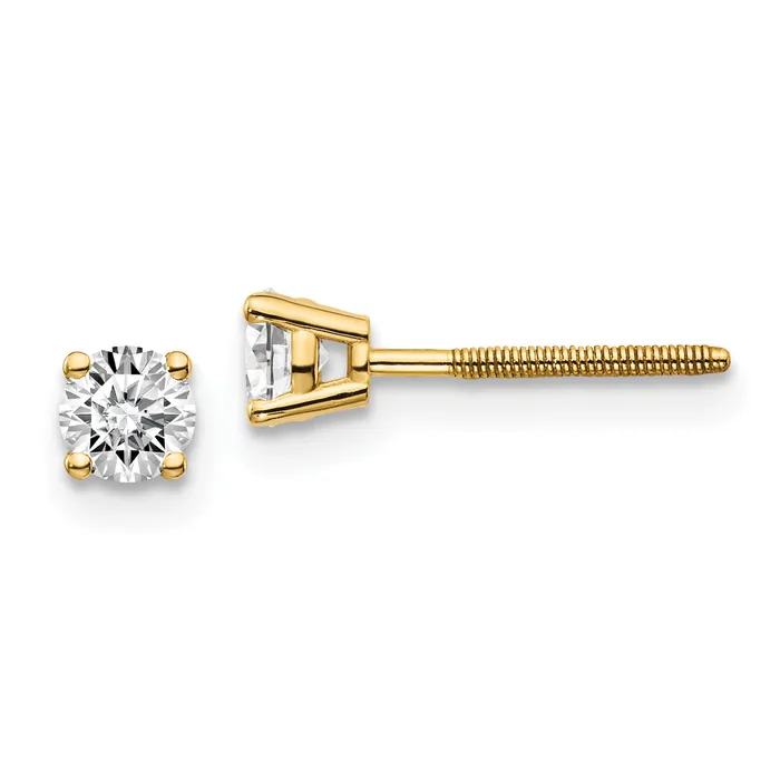 Earrings 14ky 40ct VS2SI1 G I Diamond Stud Thread onoff Post Earrings goldiaca Earrings 14ky 40ct VS2SI1 G I Diamond Stud Thread onoff Post Earrings goldiaca