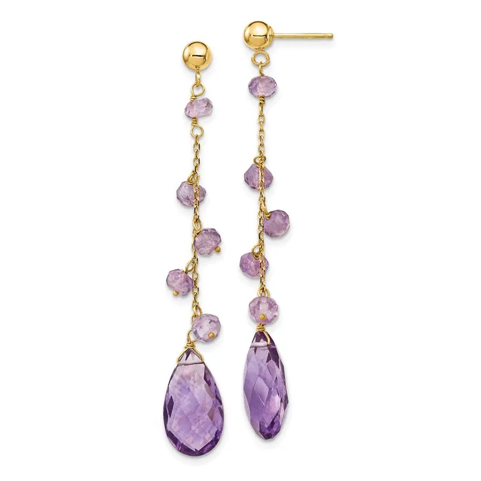 Earrings Goldia 14k Amethyst Dangle Earrings