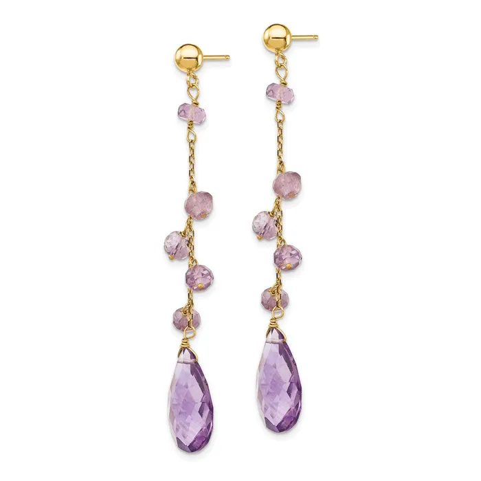 Earrings Goldia 14k Amethyst Dangle Earrings