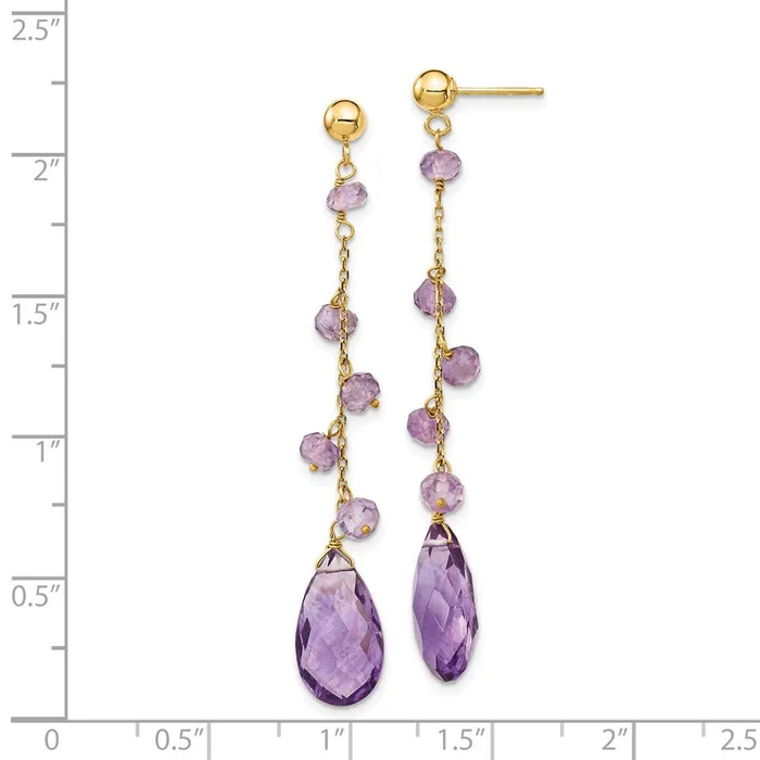 Earrings Goldia 14k Amethyst Dangle Earrings