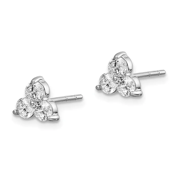 Earrings Goldia 14k White Gold True Origin Lab Grown Real Diamond VSSI D E F Earrings