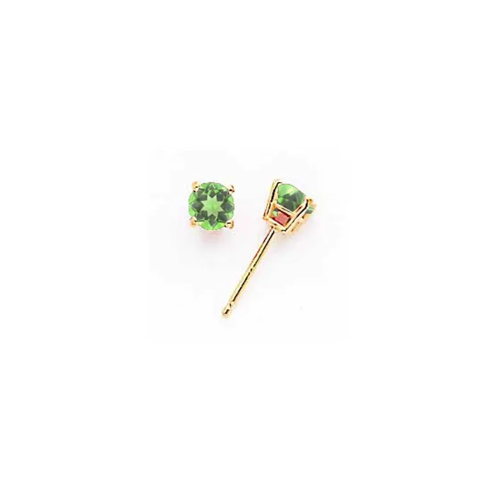Earrings Goldia 14k Yellow Gold 4mm Peridot Earrings