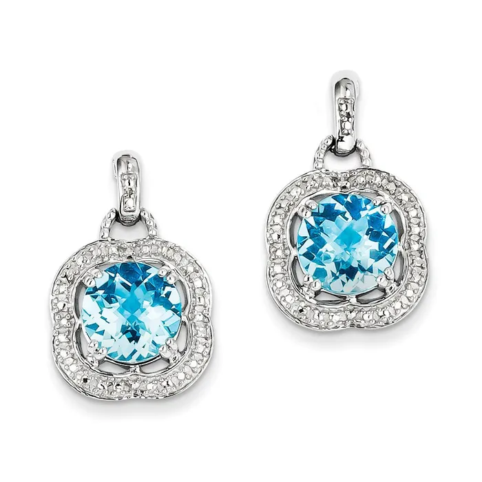 Earrings Goldia Sterling Silver Blue Topaz Earrings