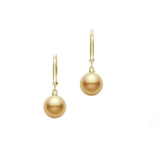 Earrings Original Mikimoto Golden South Sea Cultured Pearl Earrings in 18K Yellow Gold MEA10183GXXKP100 JMS always Earrings Original Mikimoto Golden South Sea Cultured Pearl Earrings in 18K Yellow Gold MEA10183GXXKP100 JMS always