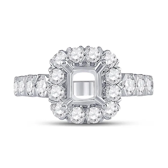 gndatlanta Rings 1 58CTDiamond SM 1 12CTCCUSHION BRIDAL RING
