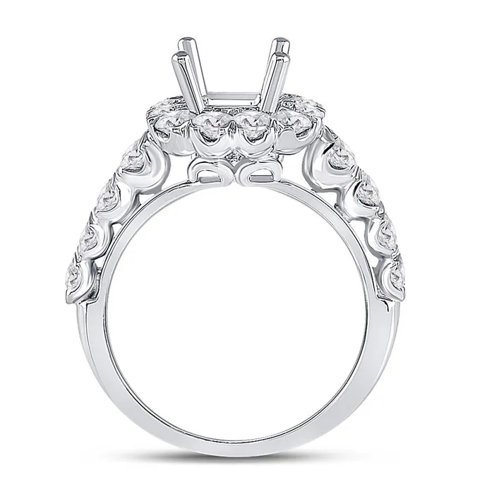 gndatlanta Rings 1 58CTDiamond SM 1 12CTCCUSHION BRIDAL RING