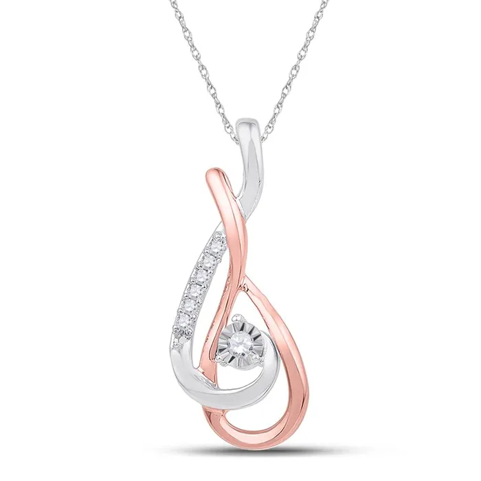 gndatlanta Rings 10k Twotone Gold Round Diamond Fashion Pendant 110 Cttw gndatlanta Rings 10k Twotone Gold Round Diamond Fashion Pendant 110 Cttw