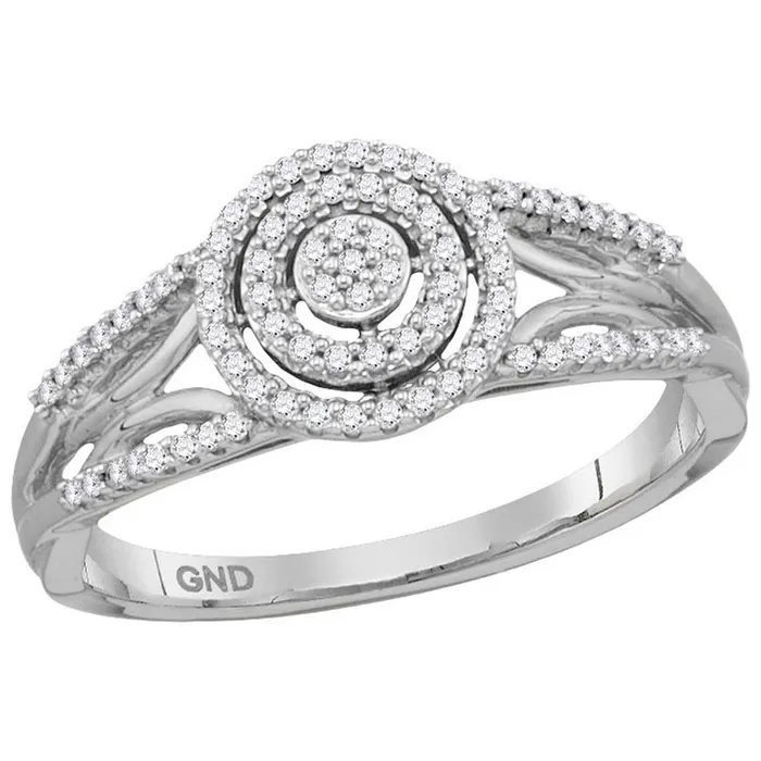 gndatlanta Rings 14k White Gold Diamond Bridal Engagement Ring 15 Cttw