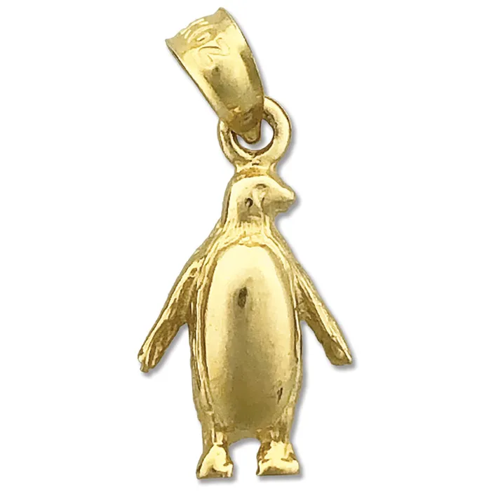 Goldia 14K Gold Antarctic Penguin Charm Charm Necklaces