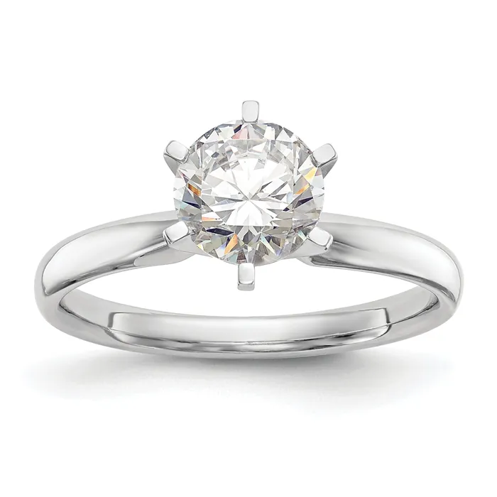 Goldia 14k White Gold 12 Ct Round VSSI GH Lab Grown Diamond Solitaire Lightweight Comfort Fit 6 Prong Ring Rings Goldia 14k White Gold 12 Ct Round VSSI GH Lab Grown Diamond Solitaire Lightweight Comfort Fit 6 Prong Ring Rings
