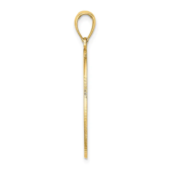 Goldia Charm Necklaces 14k Yellow Gold Oval with Engraveable Center Charm