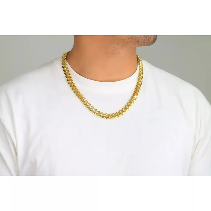 Goldiacom 10k Yellow Gold Royal Monaco Miami Cuban Link 6mm Chain Pendant Necklace 20 Necklaces