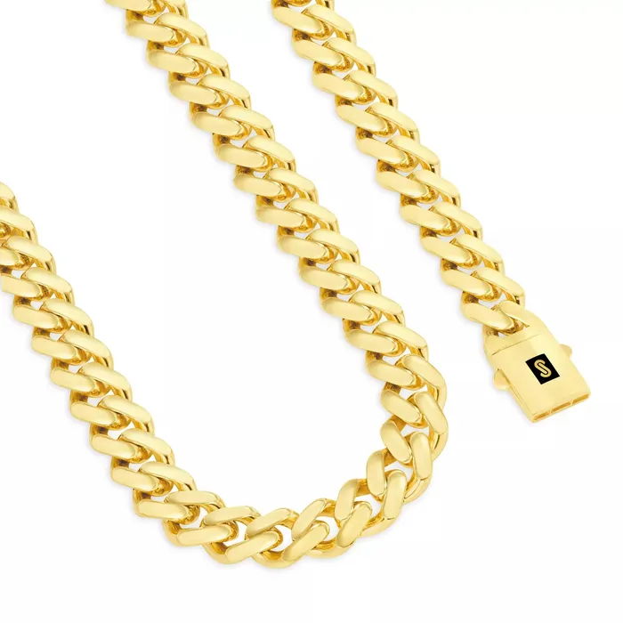 Goldiacom 10k Yellow Gold Royal Monaco Miami Cuban Link 6mm Chain Pendant Necklace 20 Necklaces