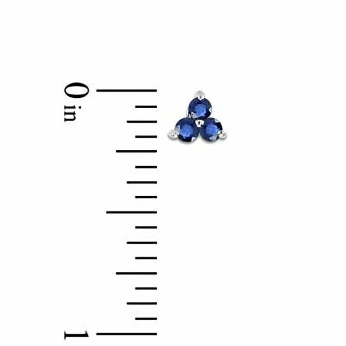 Goldia Earrings Blue Sapphire Stud Earrings in 14K White Gold Goldia Earrings Blue Sapphire Stud Earrings in 14K White Gold