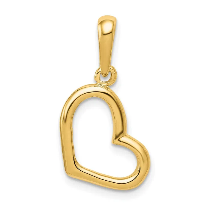 Goldia Necklaces 14k Yellow Gold Polished Heart Pendant