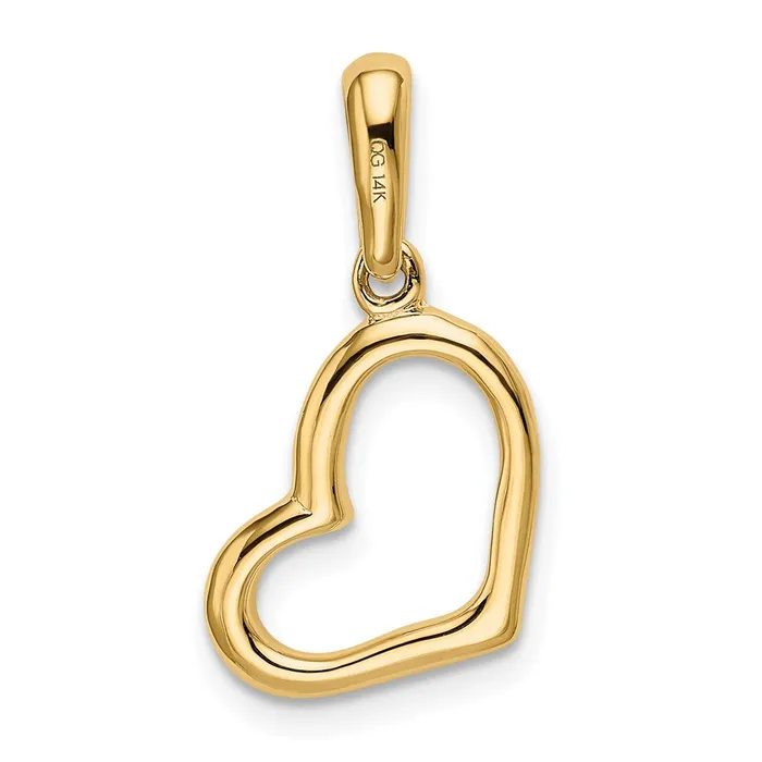 Goldia Necklaces 14k Yellow Gold Polished Heart Pendant