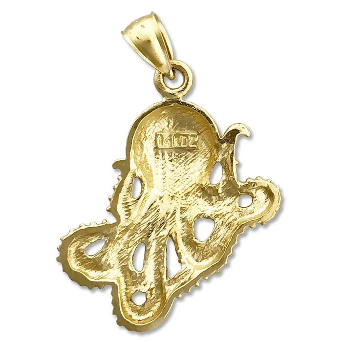 Goldia PreStyled Sets 14K Gold 24MM Cephalopod Octopus Pendant