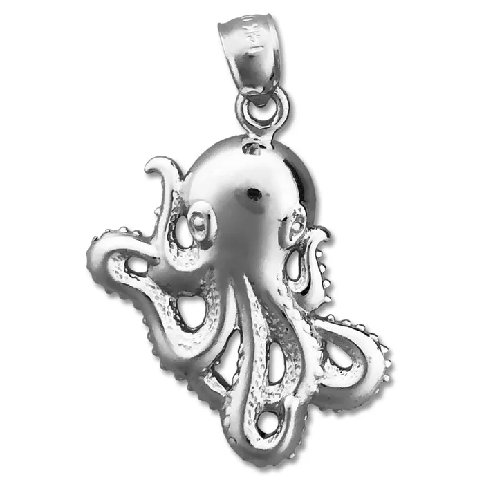 Goldia PreStyled Sets 14K Gold 24MM Cephalopod Octopus Pendant
