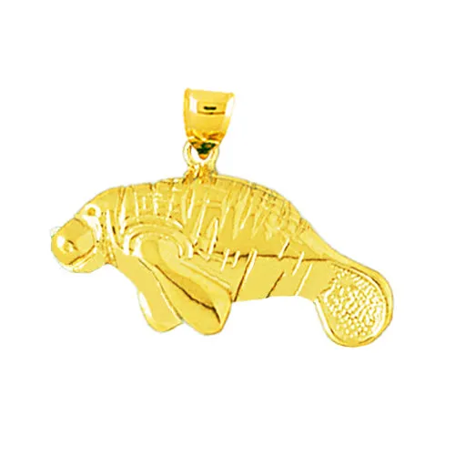Goldia PreStyled Sets 14K Gold Aldery Manatee Pendant