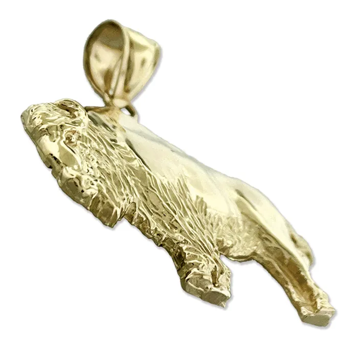 Goldia PreStyled Sets 14K Gold Bison Pendant