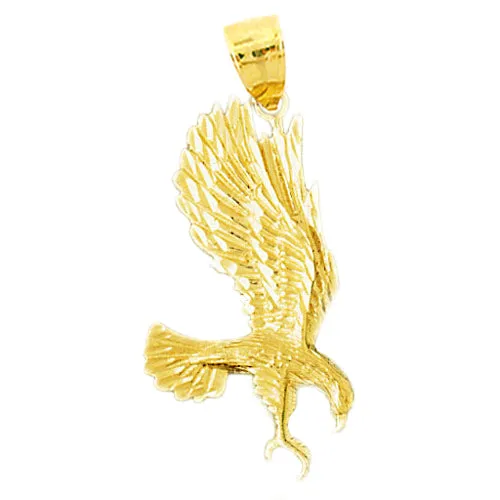 Goldia PreStyled Sets 14K Gold Eagle Swooping Pendant