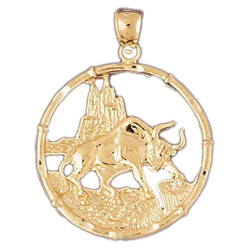 Goldia PreStyled Sets 14K Gold Ox Chinese Zodiac Pendant