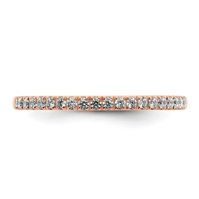 Goldia Rings 022ct CZ Solid Real 14k White Polished Matching Wedding Wedding Band Ring