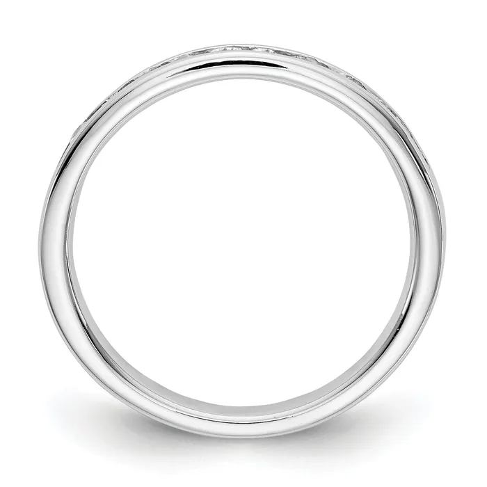 Goldia Rings 031ct CZ Solid Real 14k True Origin Lab Grown SIVS Near Colorless Mens Wedding Band Ring