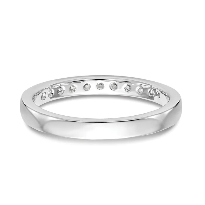 Goldia Rings 031ct CZ Solid Real 14k True Origin Lab Grown SIVS Near Colorless Mens Wedding Band Ring