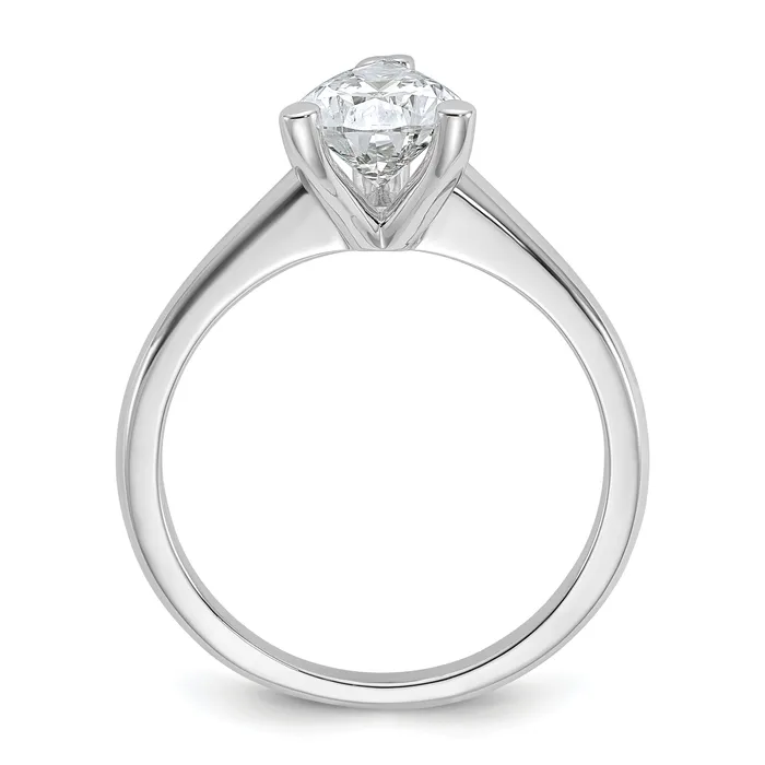 Goldia Rings 14k White Gold 1 12 Ct Lab Grown Diamond VSSI G Pear Solitare Engagement Ring