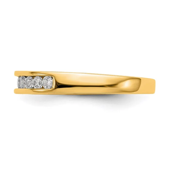 Goldia Rings 14k Yellow Gold Real Diamond Wedding Band