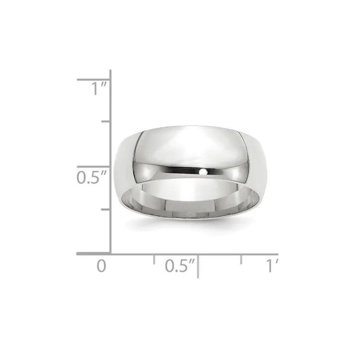 Goldia Rings Solid 10K White Gold 8mm Light Weight Comfort Fit MensWomens Wedding Band Ring Size 14 Goldia Rings Solid 10K White Gold 8mm Light Weight Comfort Fit MensWomens Wedding Band Ring Size 14