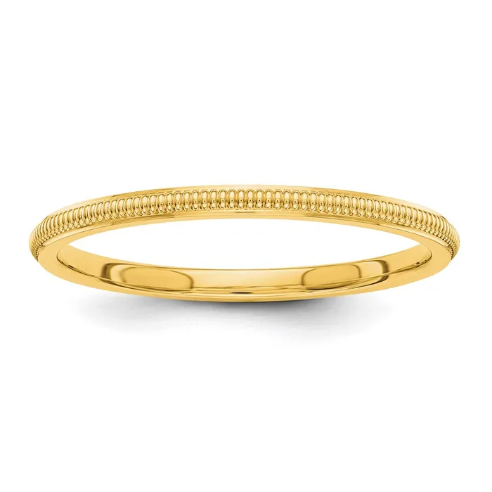 Goldia Rings Solid 10K Yellow Gold 15mm Milgrain MensWomens Wedding Band Ring Size 5 Goldia Rings Solid 10K Yellow Gold 15mm Milgrain MensWomens Wedding Band Ring Size 5