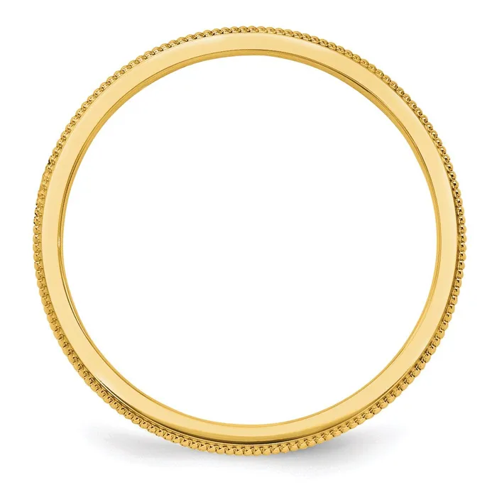Goldia Rings Solid 10K Yellow Gold 15mm Milgrain MensWomens Wedding Band Ring Size 5 Goldia Rings Solid 10K Yellow Gold 15mm Milgrain MensWomens Wedding Band Ring Size 5