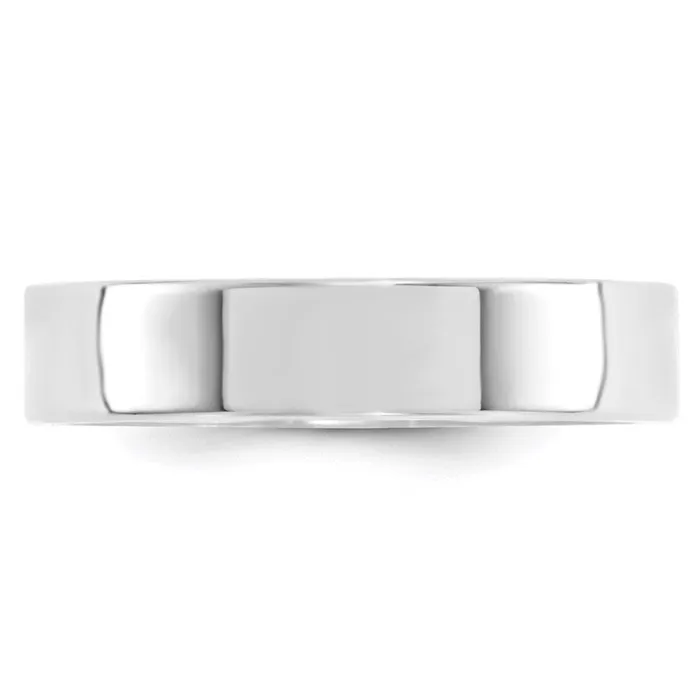 Goldia Rings Solid 14K White Gold 5mm Standard Flat Comfort Fit MensWomens Wedding Band Ring Size 14 Goldia Rings Solid 14K White Gold 5mm Standard Flat Comfort Fit MensWomens Wedding Band Ring Size 14