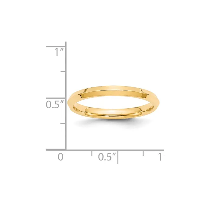 Goldia Rings Solid 14K Yellow Gold 25mm Knife Edge Comfort Fit MensWomens Wedding Band Ring Size 13 Goldia Rings Solid 14K Yellow Gold 25mm Knife Edge Comfort Fit MensWomens Wedding Band Ring Size 13