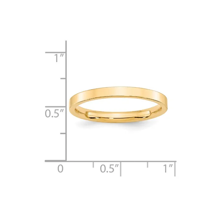 Goldia Rings Solid 14K Yellow Gold 25mm Standard Flat Comfort Fit MensWomens Wedding Band Ring Size 135 Goldia Rings Solid 14K Yellow Gold 25mm Standard Flat Comfort Fit MensWomens Wedding Band Ring Size 135