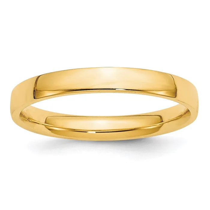 Goldia Rings Solid 14K Yellow Gold 3mm Light Weight Comfort Fit MensWomens Wedding Band Ring Size 45 Goldia Rings Solid 14K Yellow Gold 3mm Light Weight Comfort Fit MensWomens Wedding Band Ring Size 45