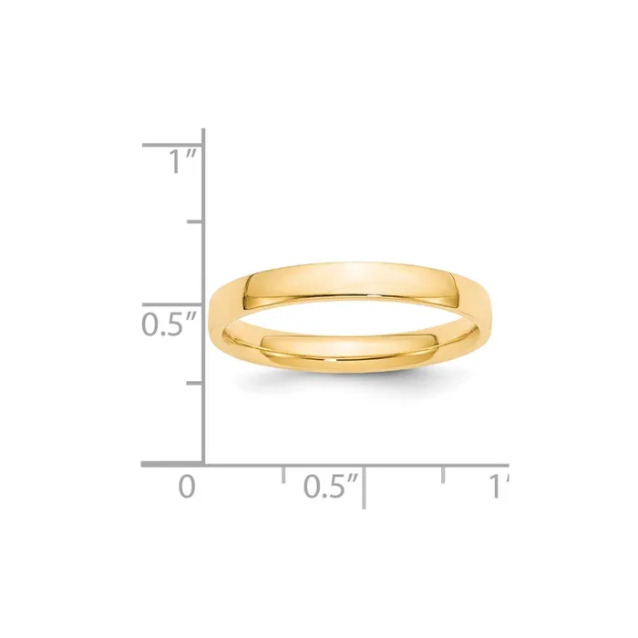 Goldia Rings Solid 14K Yellow Gold 3mm Light Weight Comfort Fit MensWomens Wedding Band Ring Size 45 Goldia Rings Solid 14K Yellow Gold 3mm Light Weight Comfort Fit MensWomens Wedding Band Ring Size 45