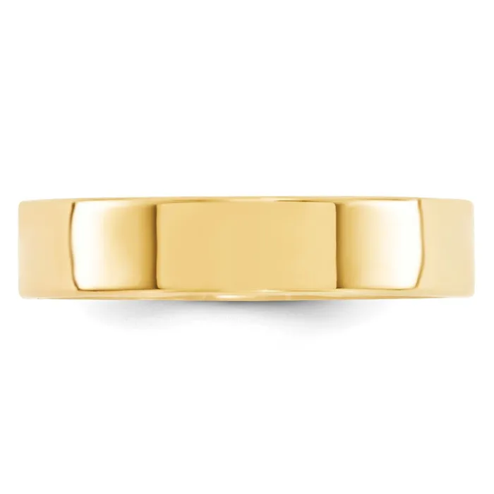Goldia Rings Solid 14K Yellow Gold 5mm Standard Flat Comfort Fit MensWomens Wedding Band Ring Size 5 Goldia Rings Solid 14K Yellow Gold 5mm Standard Flat Comfort Fit MensWomens Wedding Band Ring Size 5