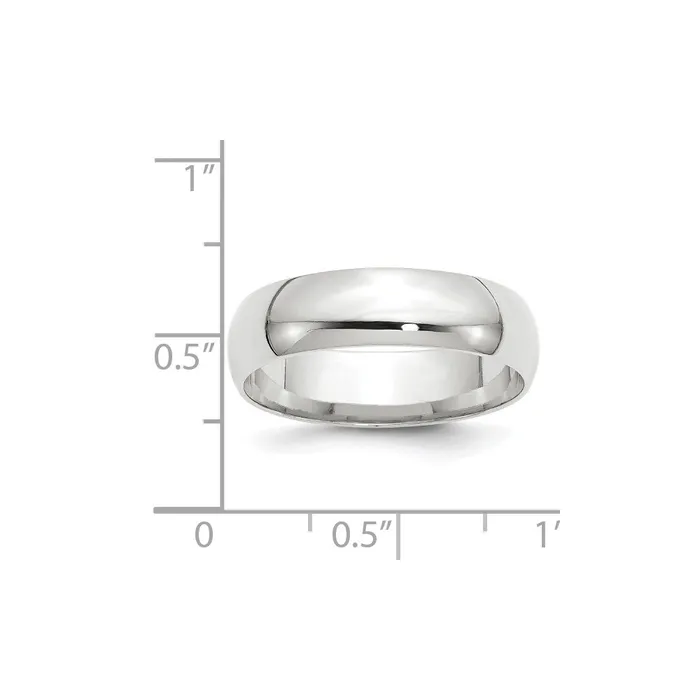 Goldia Rings Solid 18K White Gold 6mm Light Weight Comfort Fit MensWomens Wedding Band Ring Size 11 Goldia Rings Solid 18K White Gold 6mm Light Weight Comfort Fit MensWomens Wedding Band Ring Size 11