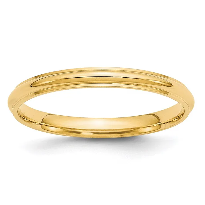Goldia Rings Solid 18K Yellow Gold 25mm Half Round with Edge MensWomens Wedding Band Ring Size 11 Goldia Rings Solid 18K Yellow Gold 25mm Half Round with Edge MensWomens Wedding Band Ring Size 11