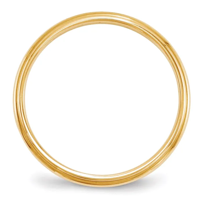 Goldia Rings Solid 18K Yellow Gold 25mm Half Round with Edge MensWomens Wedding Band Ring Size 11 Goldia Rings Solid 18K Yellow Gold 25mm Half Round with Edge MensWomens Wedding Band Ring Size 11